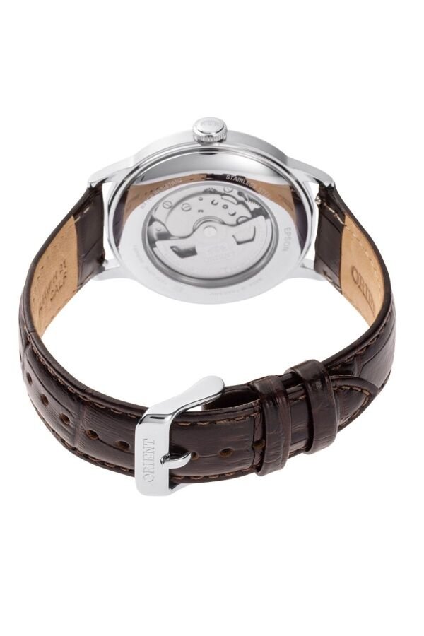 Orient Bambino RA-AC0026R30B Kurmalı Otomatik Deri Kahverengi Bordo Kadran 41 mm Erkek Kol Saati