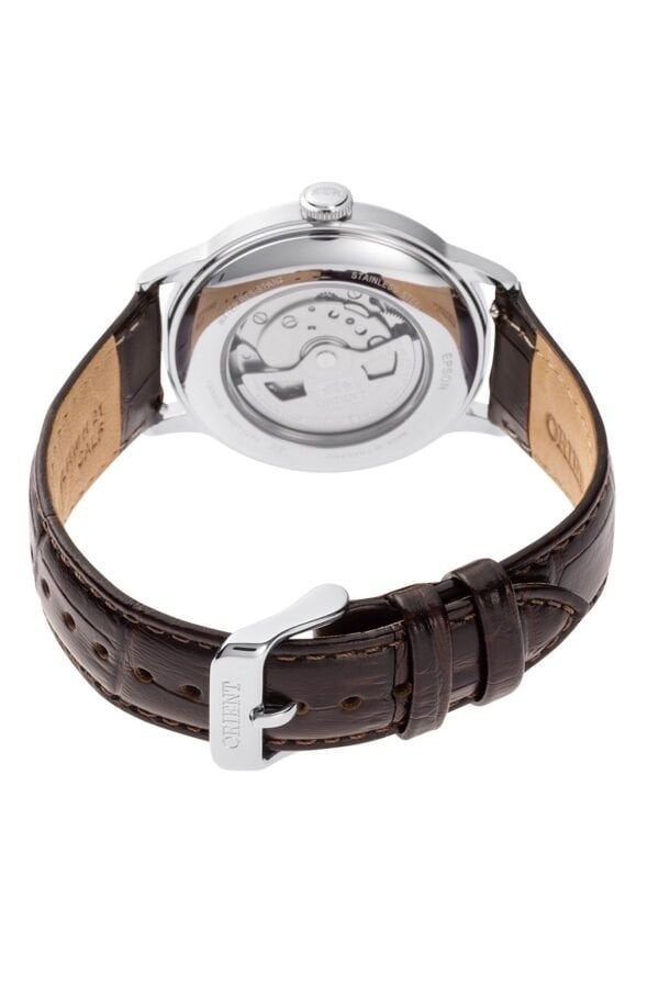 Orient Bambino RA-AC0026R30B Kurmalı Otomatik Deri Kahverengi Bordo Kadran 41 mm Erkek Kol Saati