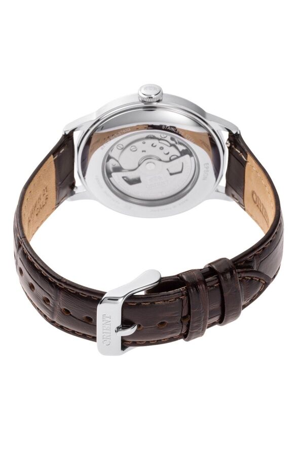 Orient Bambino RA-AC0026R30B Kurmalı Otomatik Deri Kahverengi Bordo Kadran 41 mm Erkek Kol Saati