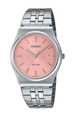 Casio MTP-B145D-4AVDF Quartz Çelik Gri Pembe Kadran 35 mm Erkek Kol Saati