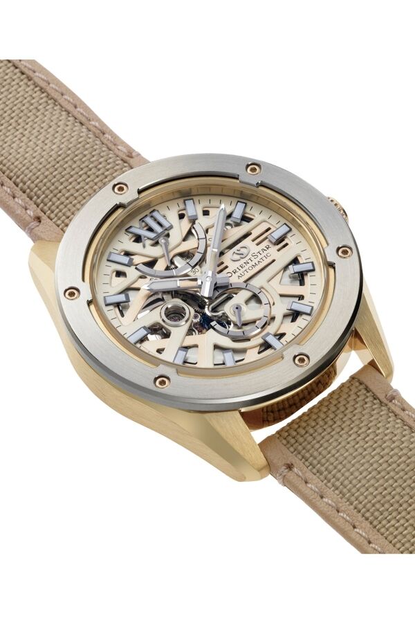 Orient Star RE-BZ0005G00B Kurmalı Otomatik Deri Sarı 10 ATM 42 mm Erkek Kol Saati