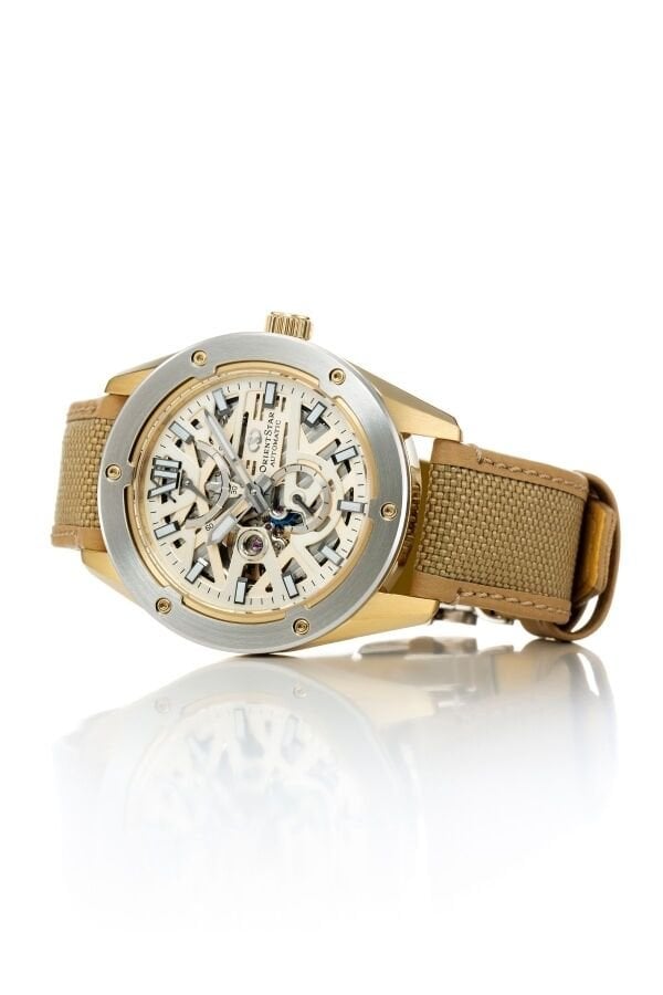 Orient Star RE-BZ0005G00B Kurmalı Otomatik Deri Sarı 10 ATM 42 mm Erkek Kol Saati