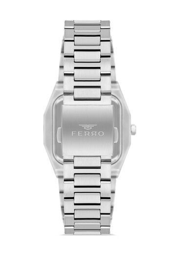 Ferro F11481AWT-A3 Quartz Çelik Gri Lacivert Kadran 39 mm Erkek Kol Saati