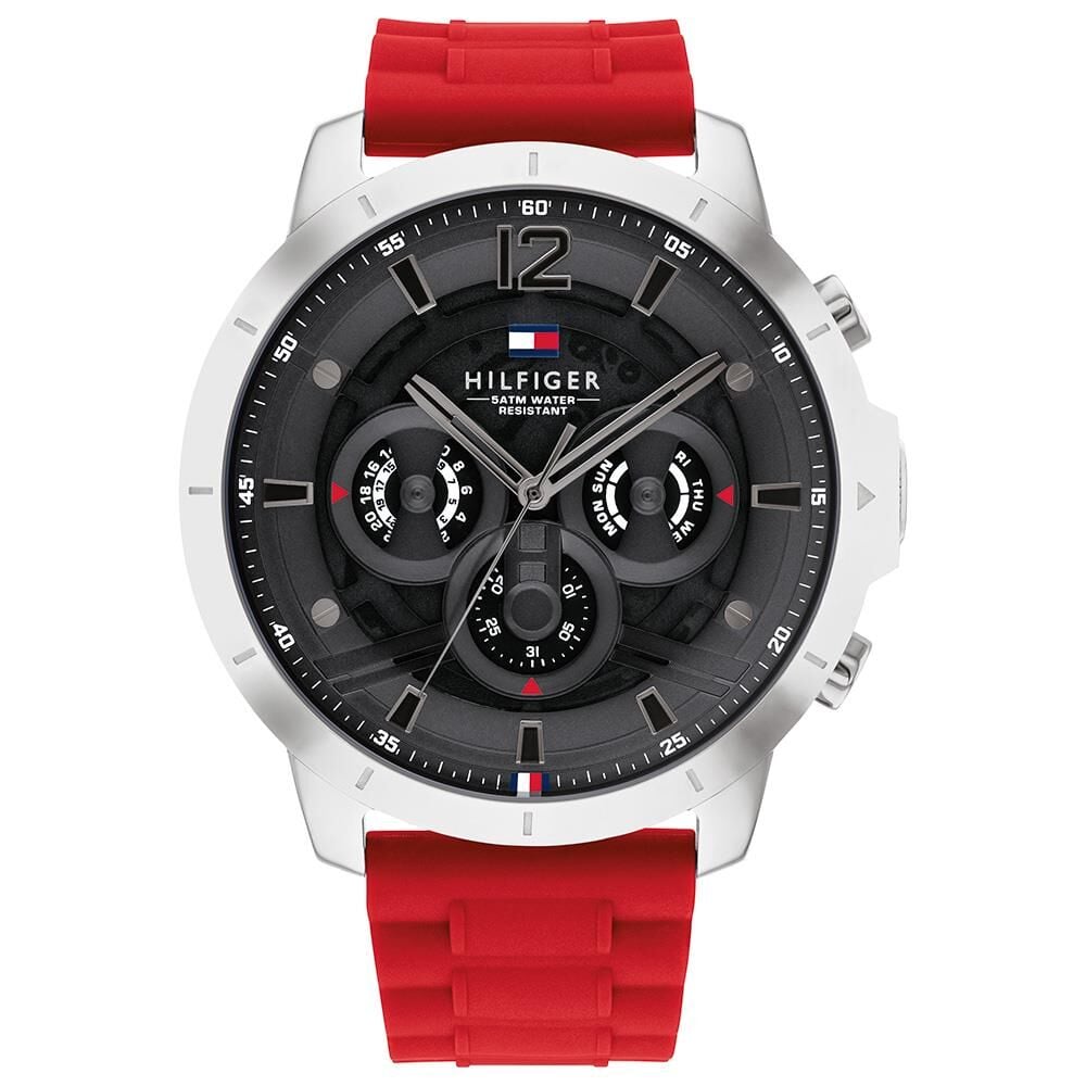 Tommy Hilfiger TH1710490 50 mm Kırmızı Erkek Kol Saati