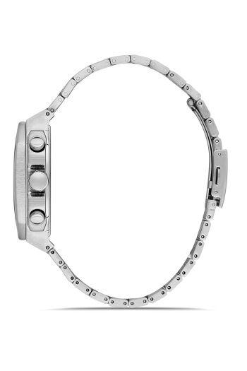 Ferro FM11485A-A3 Quartz Çelik Gri Lacivert Kadran 40 mm Erkek Kol Saati