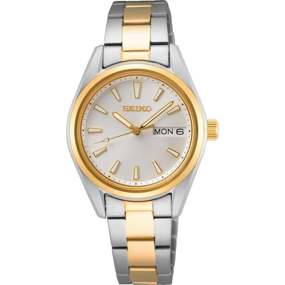 Seiko SUR454P1 Quartz Çelik Altın/Gri Safir Cam 10 ATM 30 mm Kadın Kol Saati