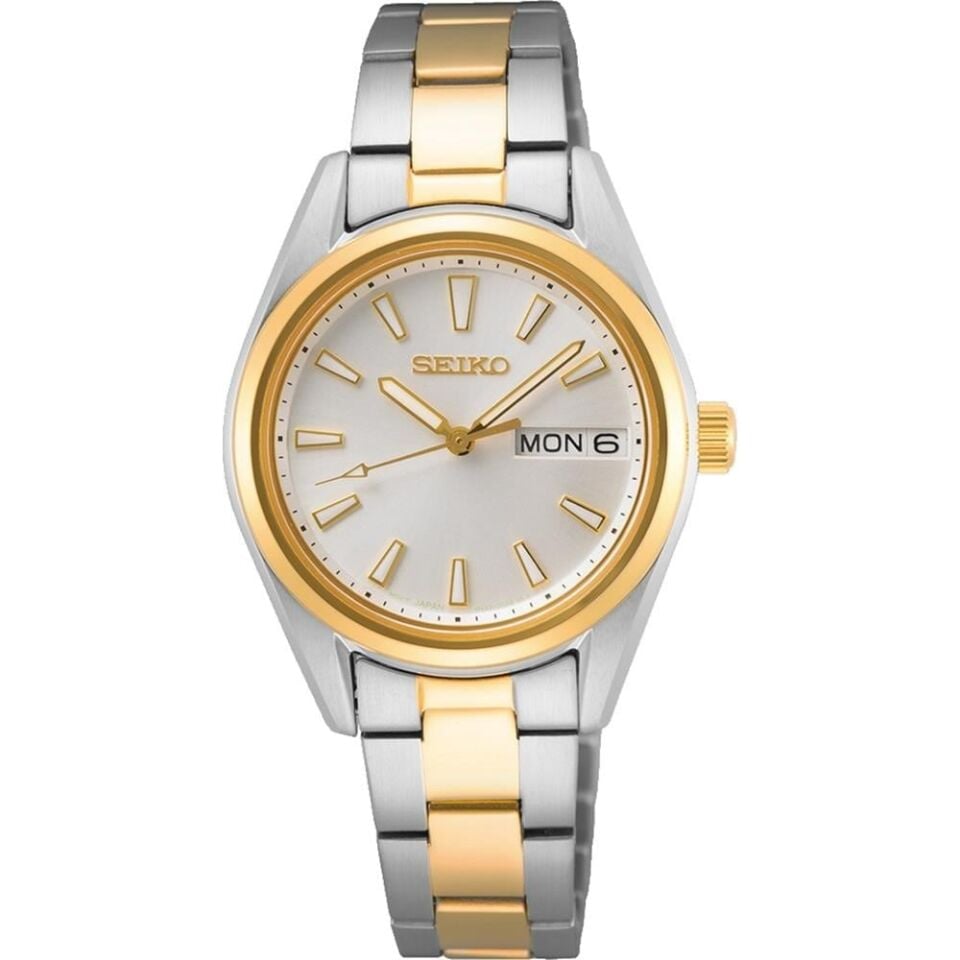 Seiko SUR454P1 Quartz Çelik Altın/Gri Safir Cam 10 ATM 30 mm Kadın Kol Saati