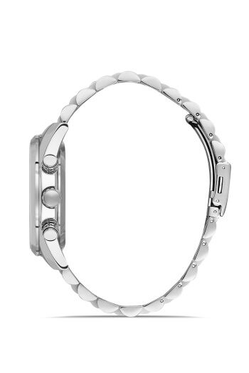 Ferro Quartz Çelik Gri Yeşil Kadran 41 mm Erkek Kol Saati