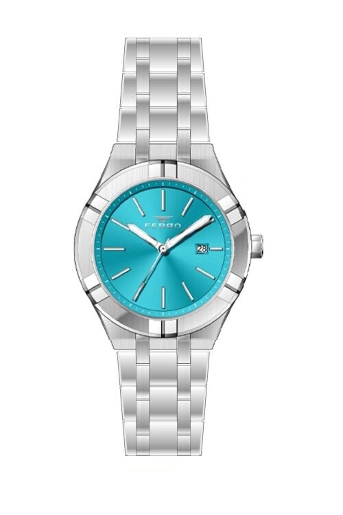 Ferro Gümüş Çelik Kordon Erkek Kol Saati F11484A-A15 3ATM Su Geçirmez 2 Yıl Garantili Hediye Paketli