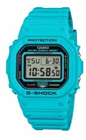 Casio DW-5600EP-2DR Quartz Dijital Silikon Mavi 43 mm Erkek Kol Saati