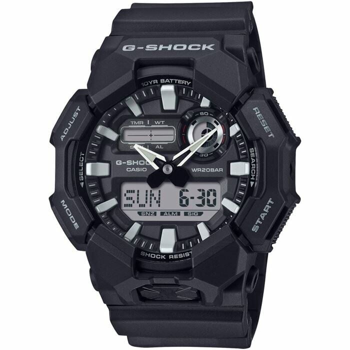 Casio G-Shock Carbon GA-010-1ADR Quartz Silikon Siyah 52 mm Erkek Kol Saati