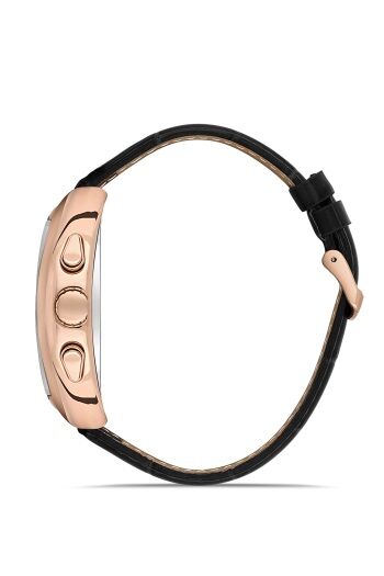Ferro Quartz Deri Siyah Yeşil Kadran 42 mm Erkek Kol Saati