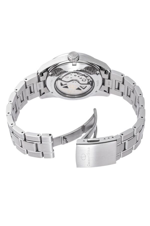 Orient Star RE-AU0108G00B Otomatik Çelik Gri Turuncu Kadran Safir Cam 10 ATM 39 mm Erkek Kol Saati