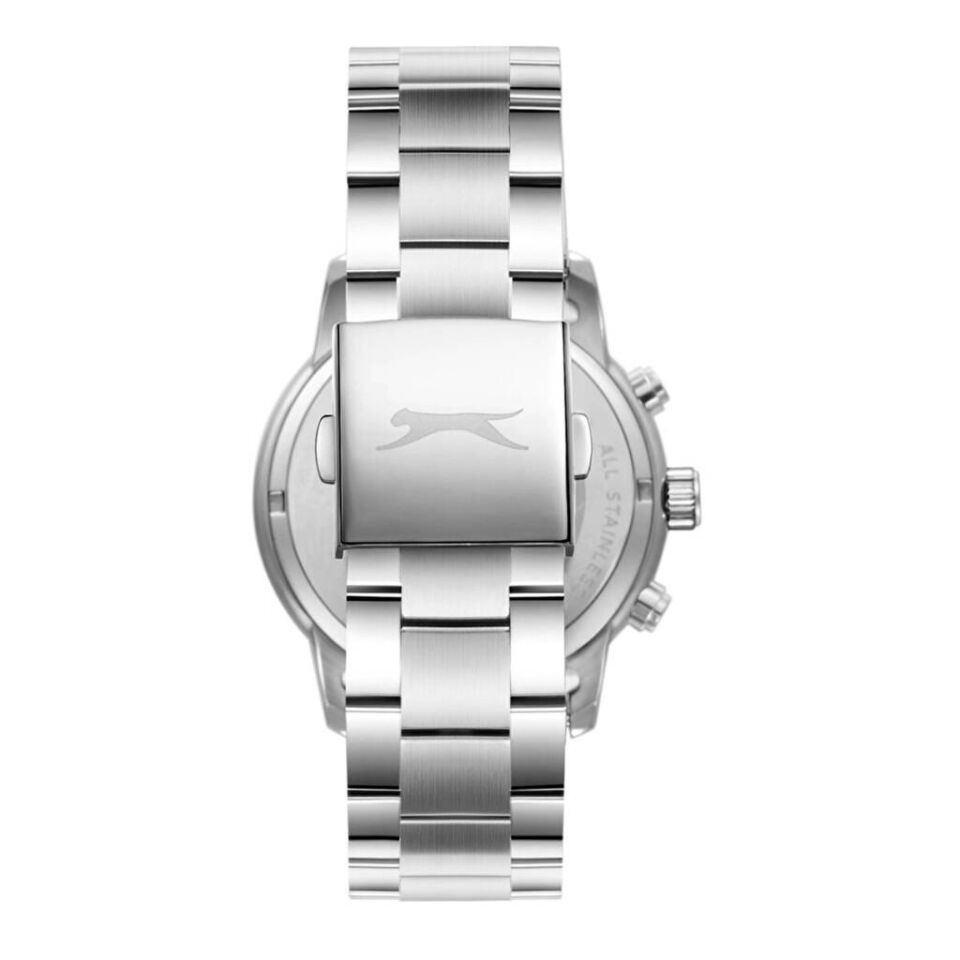 Slazenger SL.09.2541.2.04 Quartz Çelik Gri Lacivert Kadran 43 mm Erkek Kol Saati