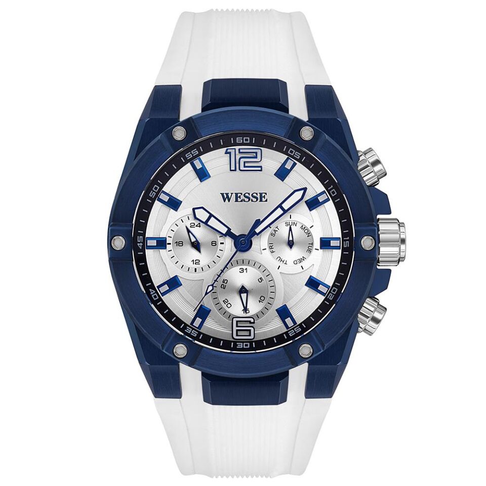 Wesse WWG201610 Quartz Silikon 47 mm Beyaz Erkek Kol Saati