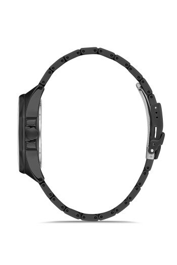 Ferro Quartz Çelik Siyah 42 mm Erkek Kol Saati