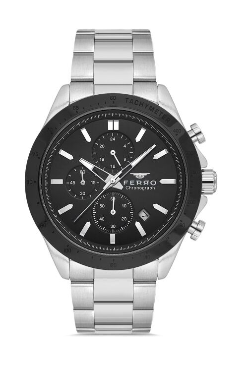 Ferro Gümüş Çelik Kordon Erkek Kol Saati FM31455A-J2