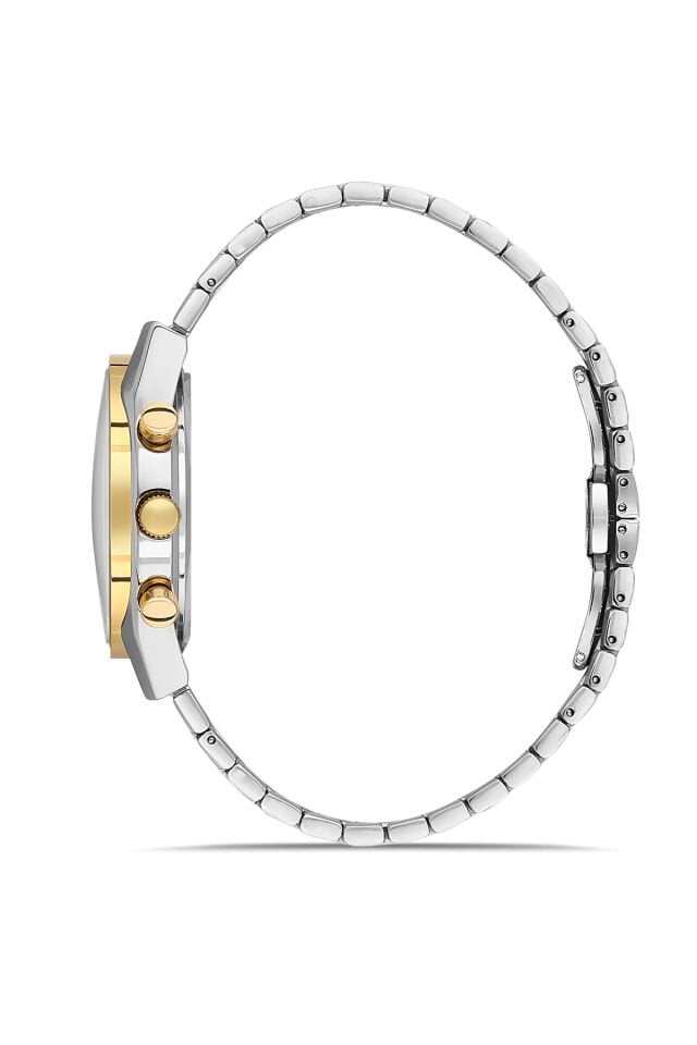 Ferro Gümüş Çelik Kordon Erkek Kol Saati FM43011A-D6 Tüm Fonksiyonlar Aktif 3 ATM Su Geçirmez