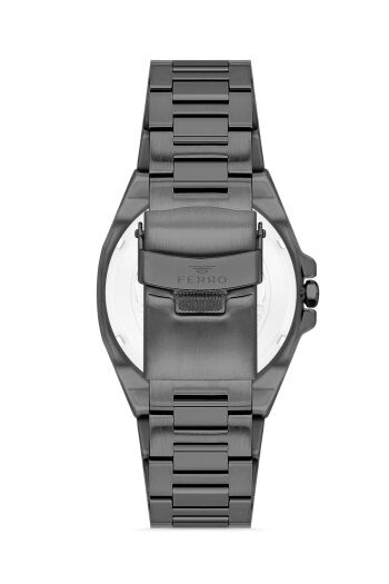 Ferro Quartz Çelik Gri 42 mm Erkek Kol Saati