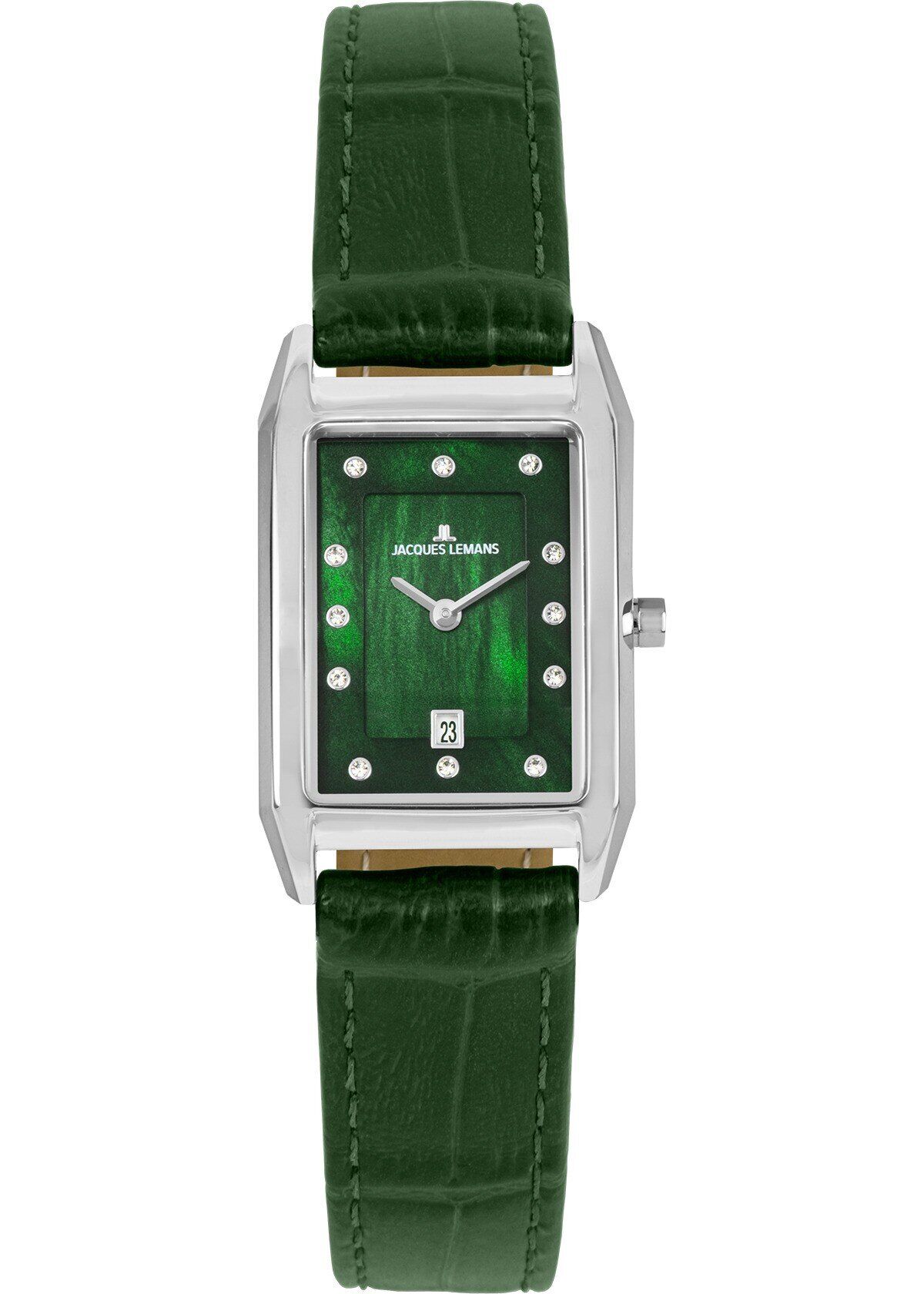 Jacques Lemans Torino JL.1-2189D Quartz Deri Yeşil Kadın Kol Saati