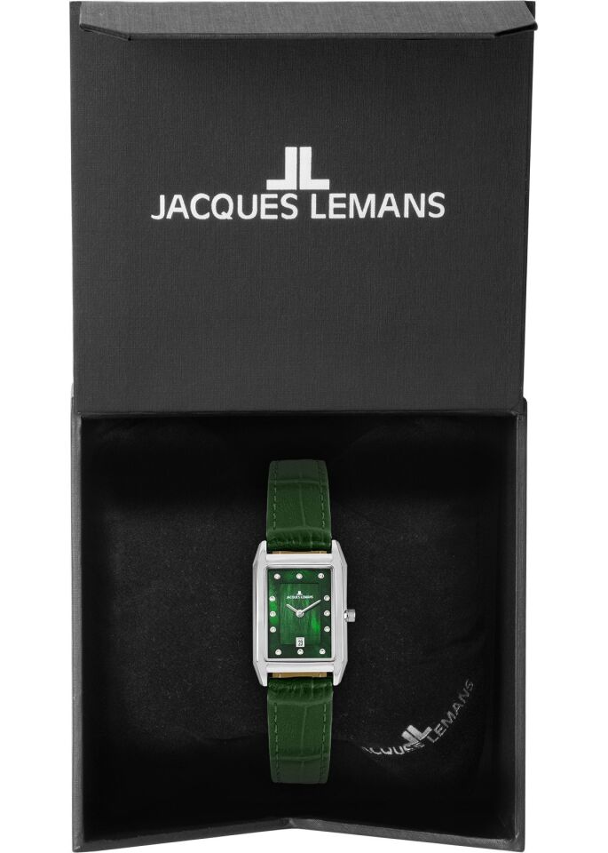 Jacques Lemans Torino JL.1-2189D Quartz Deri Yeşil Kadın Kol Saati