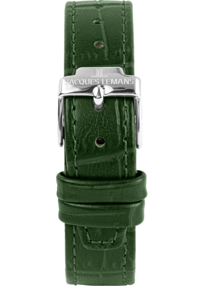 Jacques Lemans Torino JL.1-2189D Quartz Deri Yeşil Kadın Kol Saati
