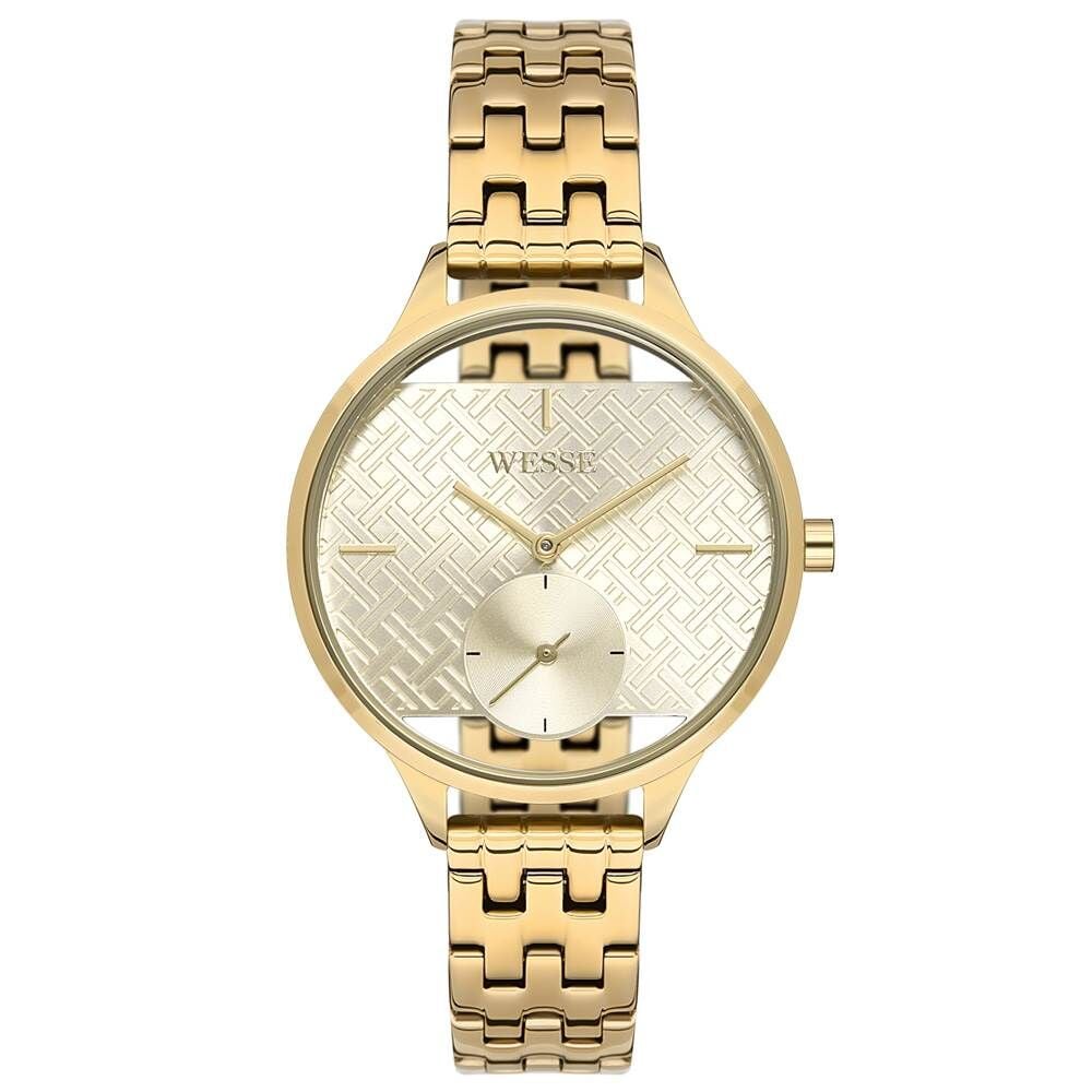Wesse WWL109603 Quartz Çelik Altın Rengi 37 mm Kadın Kol Saati