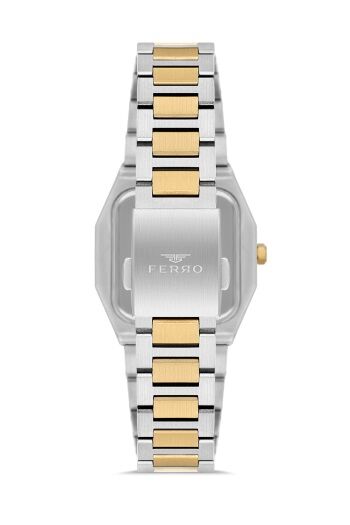 Ferro Sarı ve Gümüş Çelik Kordon Kadın Kol Saati FL21482AWT-D 3ATM SuGeçirmez 2 Yıl Garantili