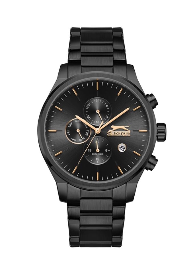 Slazenger SL.09.2400.2.04 Quartz Çelik Siyah 43 mm Erkek Kol Saati