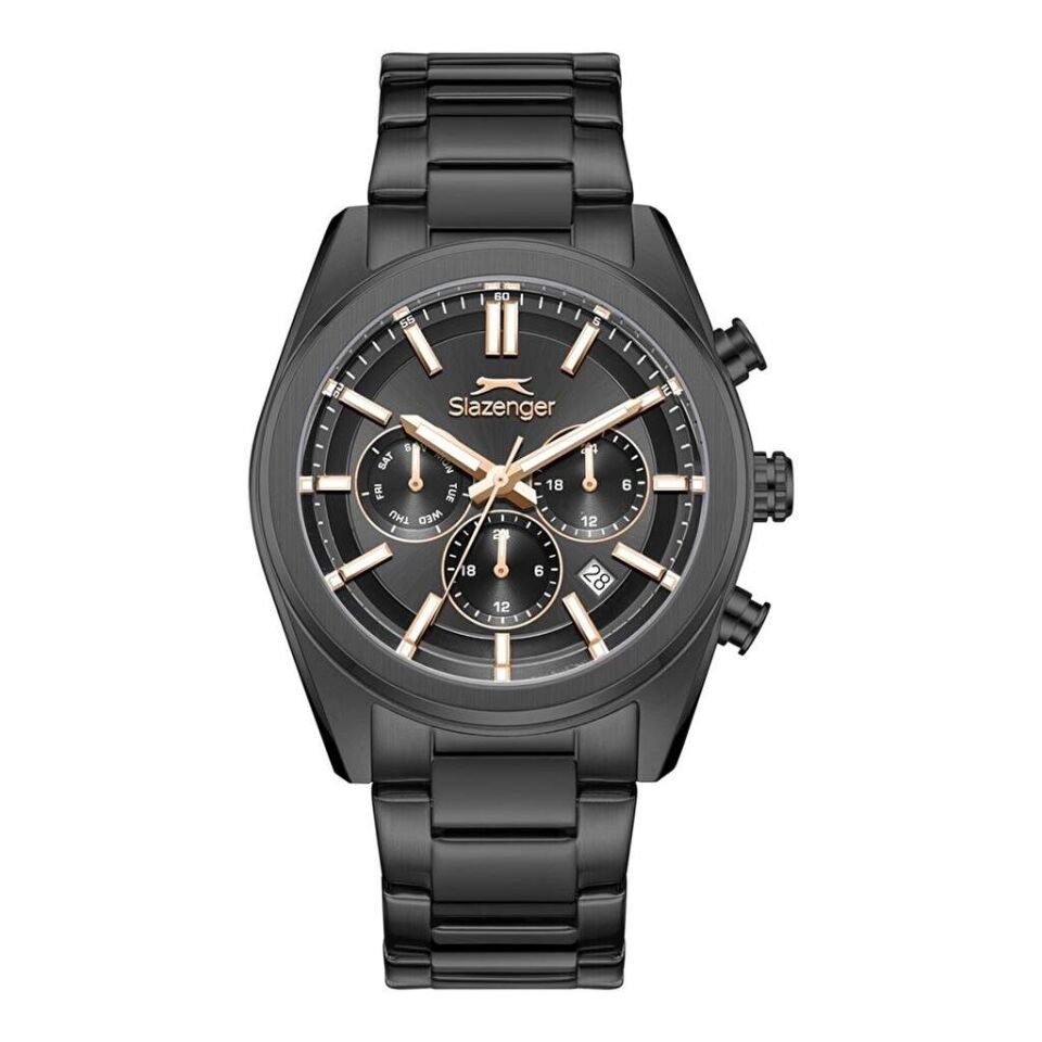 Slazenger SL.09.2554.2.05 Quartz Çelik Siyah 42 mm Erkek Kol Saati