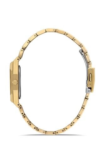 Ferro Sarı Çelik Kordon Kadın Kol Saati FL21482AWT-B 3ATM SuGeçirmez 2 Yıl Garantili HediyePaketli