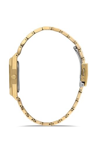 Ferro Sarı Çelik Kordon Kadın Kol Saati FL21482A-B 3ATM SuGeçirmez 2 Yıl Garantili HediyePaketli