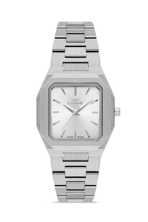Ferro Gümüş Çelik Kordon Kadın Kol Saati FL21482AWT-A 3ATM Su Geçirmez 2 Yıl Garantili HediyePaketli