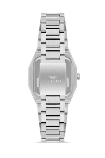 Ferro Gümüş Çelik Kordon Kadın Kol Saati FL21482A-A 3ATM Su Geçirmez 2 Yıl Garantili HediyePaketli