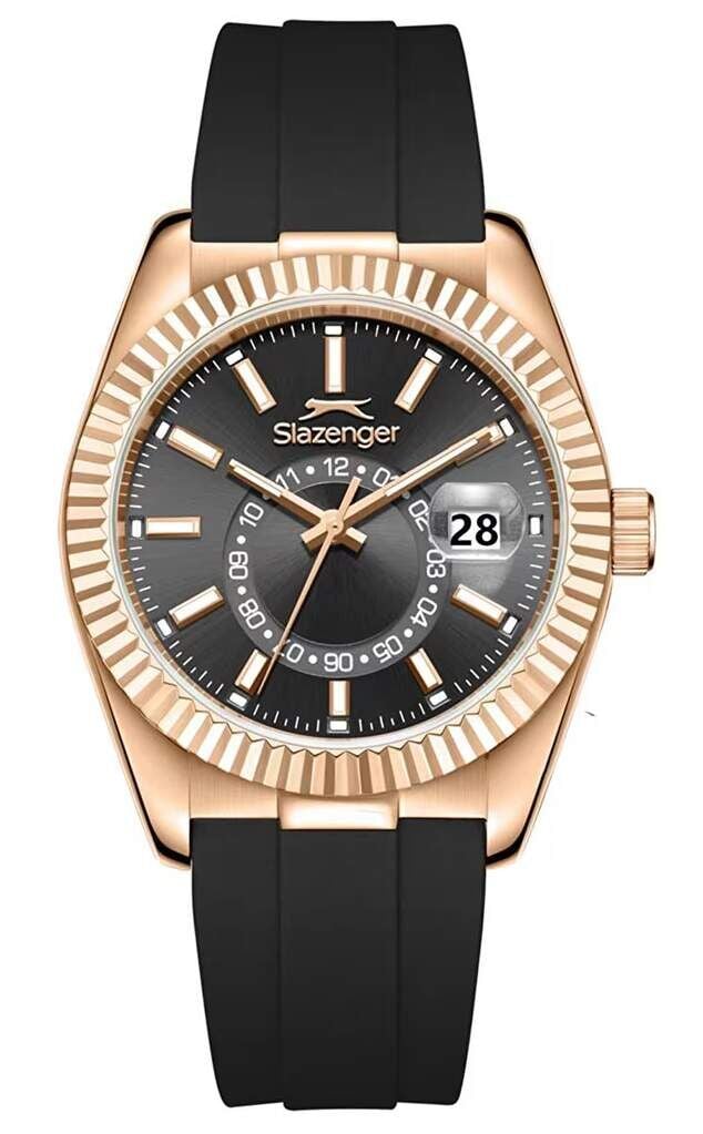 Slazenger SL.09.2514.1.05 Quartz Silikon Siyah 40 mm Erkek Kol Saati