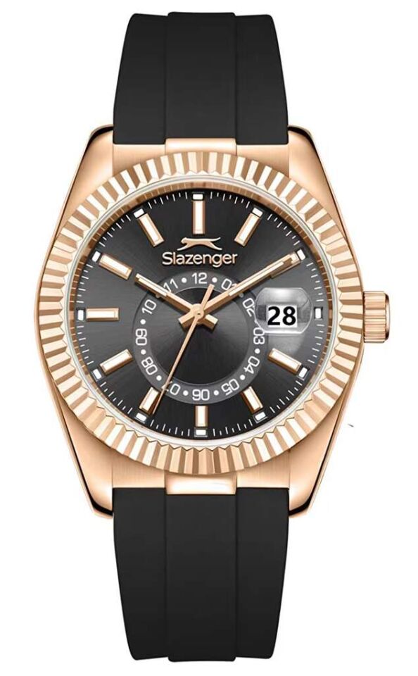 Slazenger SL.09.2514.1.05 Quartz Silikon Siyah 40 mm Erkek Kol Saati