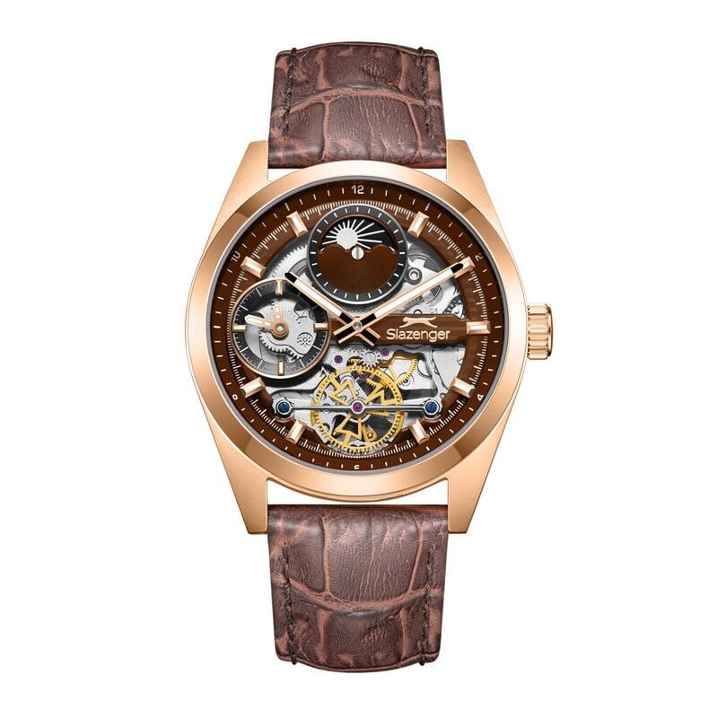 Slazenger SL.09.2559.2.04 Quartz Kahverengi Deri Kadran Erkek Kol Saati