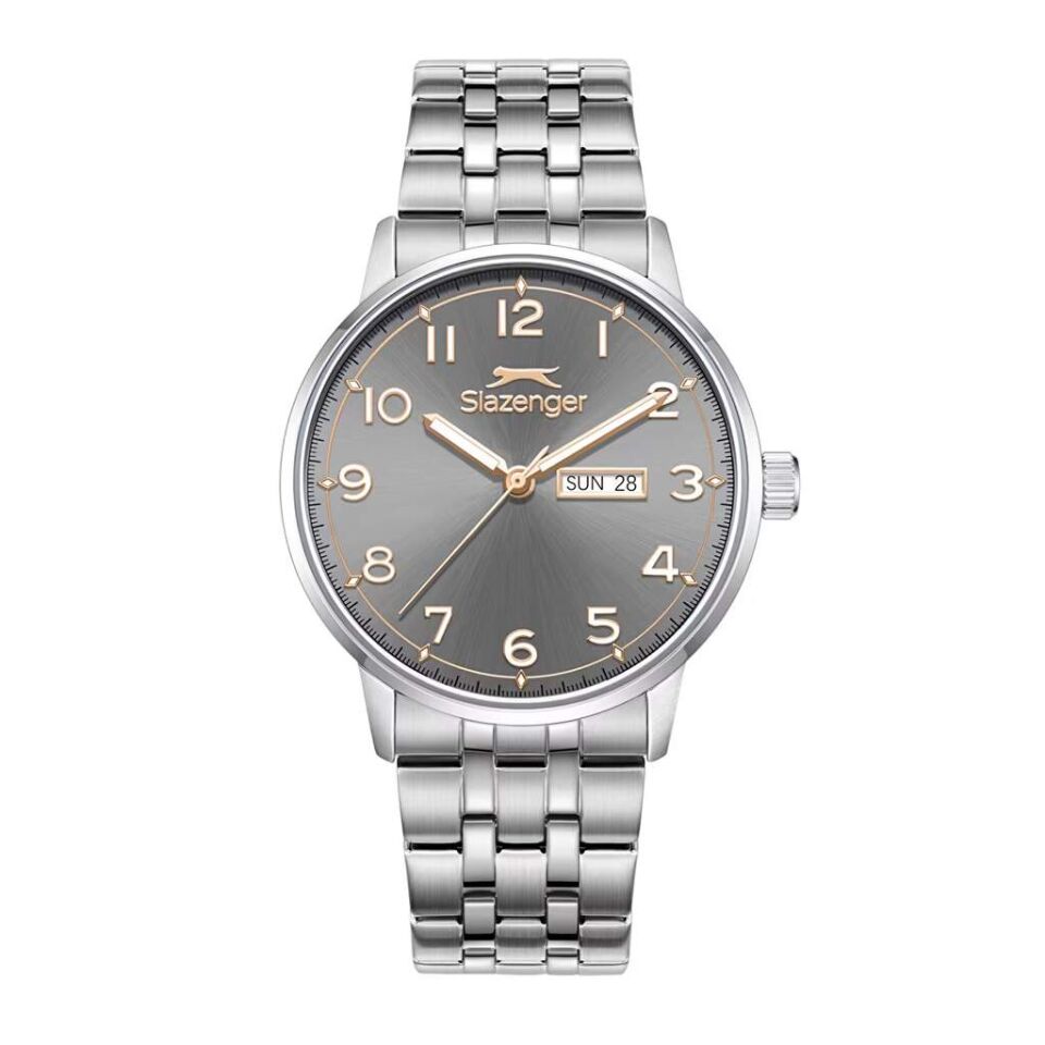 Slazenger SL.09.2560.2.04 Quartz Çelik Gri 42 mm Erkek Kol Saati