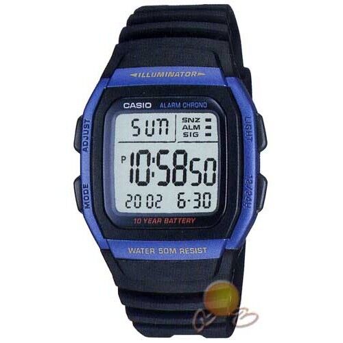 Casio W-96H-2AVDF Quartz Silikon Siyah 36 mm Erkek Kol Saati