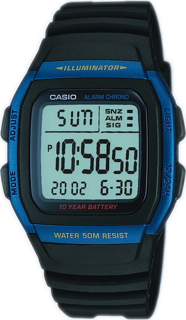 Casio W-96H-2AVDF Quartz Silikon Siyah 36 mm Erkek Kol Saati