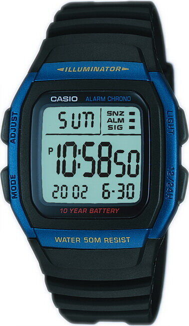 Casio W-96H-2AVDF Quartz Silikon Siyah 36 mm Erkek Kol Saati