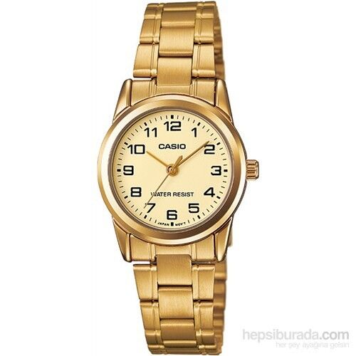 Casio LTP-V001G-9BUDF Quartz Çelik Altın Sarısı 25 mm Kadın Kol Saati