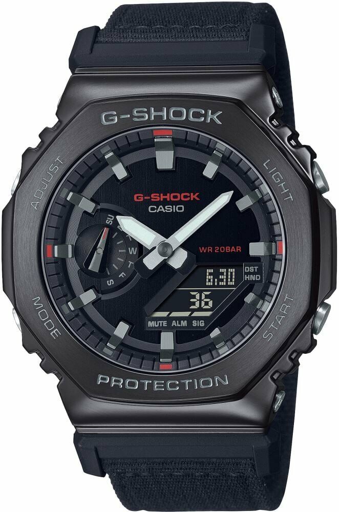 Casio GM-2100CB-1ADR Quartz Analog/Dijital Siyah 20 ATM 44 mm Erkek Kol Saati