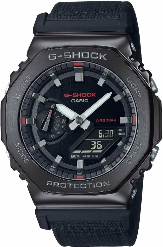 Casio GM-2100CB-1ADR Quartz Analog/Dijital Siyah 20 ATM 44 mm Erkek Kol Saati