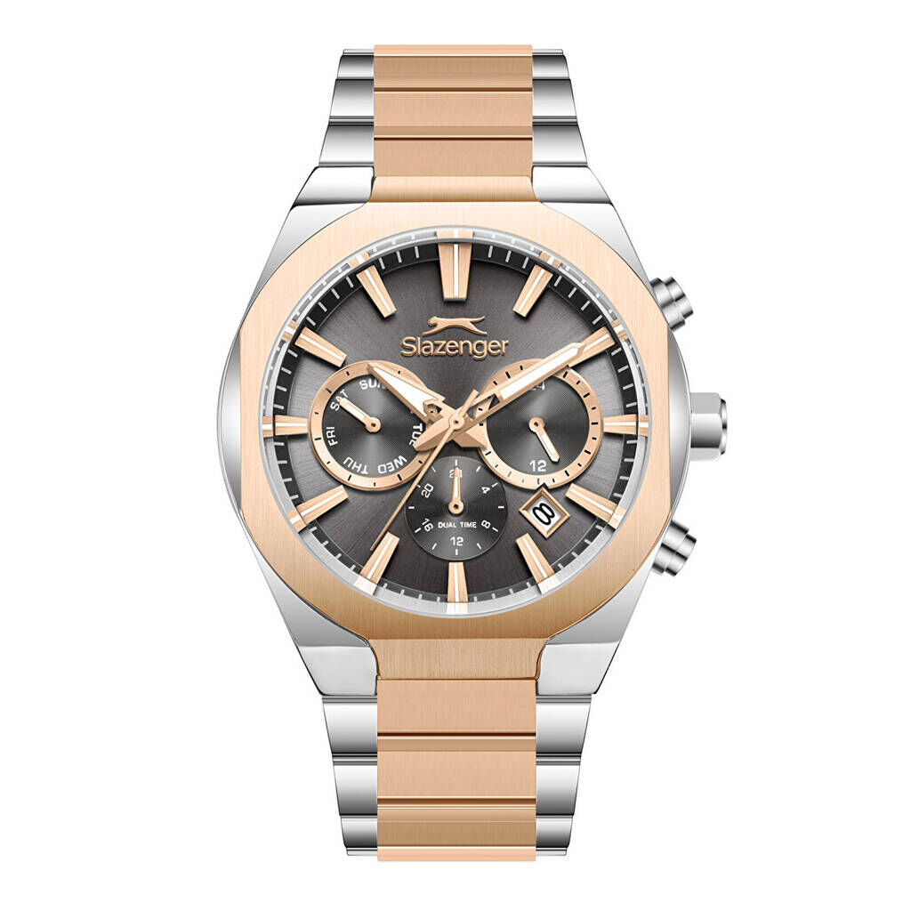 Slazenger SL.09.2540.2.07 Quartz Çelik Rose/Gri 42 mm Erkek Kol Saati
