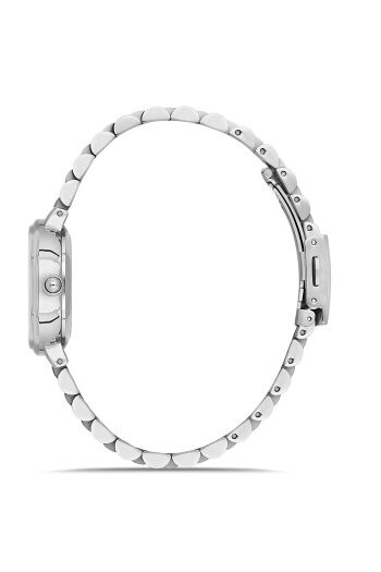 Ferro Quartz Çelik Gri Turkuaz Kadran 23 mm Kadın Kol Saati