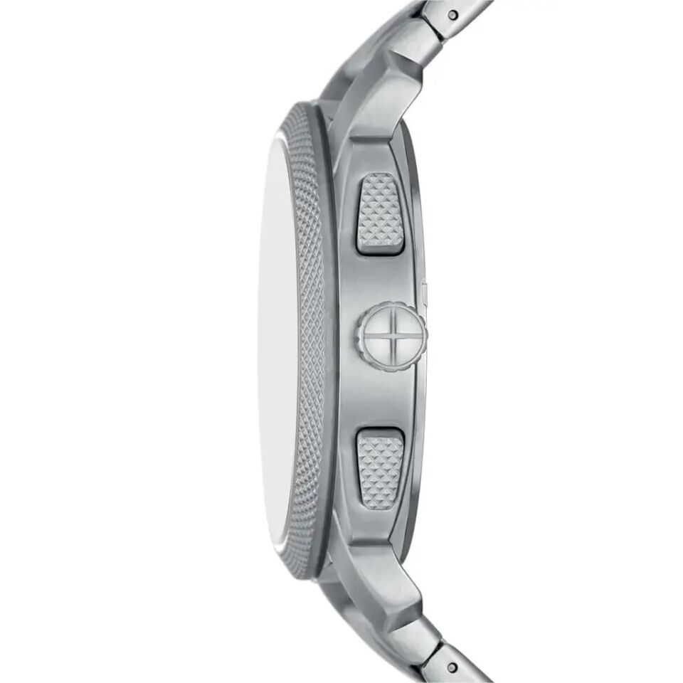Fossil FFS6096 Quartz Çelik Gri Mavi Kadran 44 mm Erkek Kol Saati