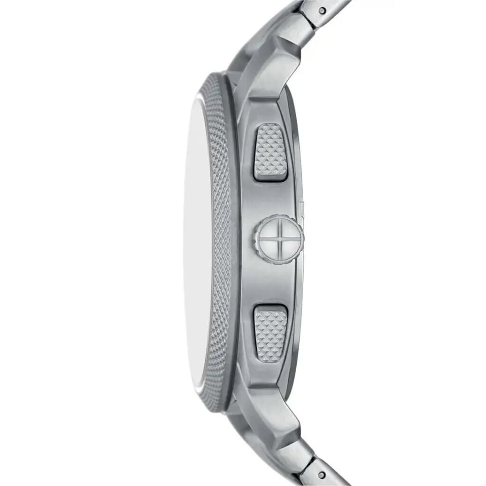 Fossil FFS6096 Quartz Çelik Gri Mavi Kadran 44 mm Erkek Kol Saati