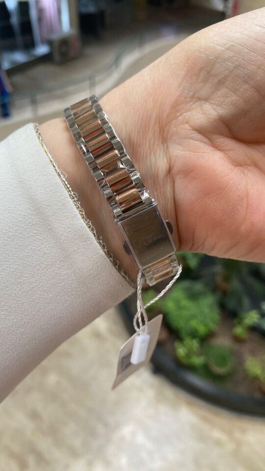 Ferro Quartz Çelik Rose/Gri Mor Kadran 28 mm Kadın Kol Saati