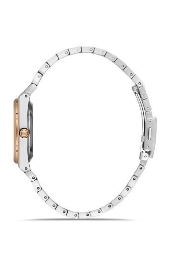 Ferro Rose ve Gümüş Çelik Kordon Kadın Kol Saati FL21495A-E13 3ATM Su Geçirmez 2 Yıl Garantili